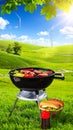 Summer grill and fast food Royalty Free Stock Photo