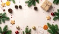 Happy New Year and Merry Christmas composition. Happy New Year and Merry Christmas Royalty Free Stock Photo