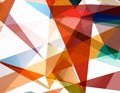 Polygon Abstract geometric background. Modern overlapping triangles Royalty Free Stock Photo
