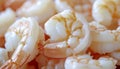 Close-up of Fresh Cooked Shrimp, Seafood Platter, Delicious Appetizer Royalty Free Stock Photo