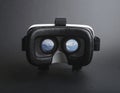 VR glasses, virtual reality helmet, frame from video game Royalty Free Stock Photo