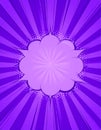 Vector illustrated retro comic book background with big purple explosion bubble Royalty Free Stock Photo