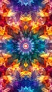 Abstract kaleidoscope background. Beautiful multicolor kaleidoscope texture. Royalty Free Stock Photo