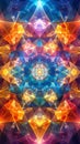 Abstract kaleidoscope background. Beautiful multicolor kaleidoscope texture. Royalty Free Stock Photo