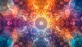 Abstract kaleidoscope background. Beautiful multicolor kaleidoscope texture. Royalty Free Stock Photo