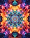 Abstract kaleidoscope background. Beautiful multicolor kaleidoscope texture. Royalty Free Stock Photo