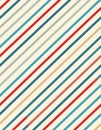 Seamless vector pattern with diagonal stripes. Abstract vector background. 1950s-1960 Royalty Free Stock Photo
