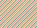 Seamless vector pattern with diagonal stripes. Abstract vector background. 1950s-1960 Royalty Free Stock Photo