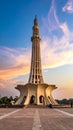 Advertising - product photo of minar e pakistan Royalty Free Stock Photo
