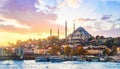 istanbul,watercolors,historical places Royalty Free Stock Photo
