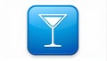 App icon vector-style image of cocktail Royalty Free Stock Photo