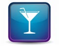App icon vector-style image of cocktail Royalty Free Stock Photo