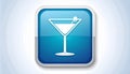 App icon vector-style image of cocktail Royalty Free Stock Photo