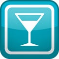 App icon vector-style image of cocktail Royalty Free Stock Photo