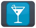 App icon vector-style image of cocktail Royalty Free Stock Photo