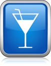 App icon vector-style image of cocktail Royalty Free Stock Photo
