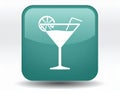 App icon vector-style image of cocktail Royalty Free Stock Photo