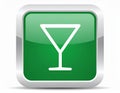 App icon vector-style image of cocktail Royalty Free Stock Photo