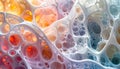 Abstract bubble texture background featuring transparent organic forms Royalty Free Stock Photo