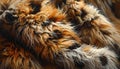 animal fur texture background with soft flowing strands, warm natural tones, and rich detail Royalty Free Stock Photo