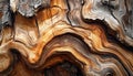 Wood bark texture, weathered tree trunk showcasing rough pine bark texture with rich orange, brown, gray tones Royalty Free Stock Photo