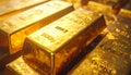 Stack of Gold Bars Royalty Free Stock Photo