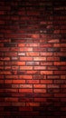 Red brick wall composed of rectangular bricks arranged in a horizontal pattern. Royalty Free Stock Photo