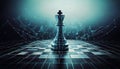 Digital Chess King Royalty Free Stock Photo