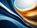Abstract digital artwork featuring dynamic wave-like patterns in 4K Royalty Free Stock Photo
