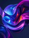 High-resolution abstract wallpaper for modern QHD all-in-one computers Royalty Free Stock Photo