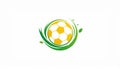 Logo summer soccer Royalty Free Stock Photo