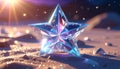 Crystal 4 3DCG Star Royalty Free Stock Photo