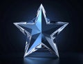 Crystal 4 3DCG Star Royalty Free Stock Photo
