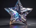 Crystal 4 3DCG Star Royalty Free Stock Photo