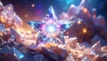 Crystal 4 3DCG Star Royalty Free Stock Photo