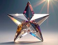 Crystal 4 3DCG Star Royalty Free Stock Photo