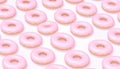 Whittone Pink Donuts Unprepared 3d vector Royalty Free Stock Photo
