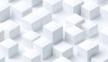 Abstract White Cubes Pattern Background Royalty Free Stock Photo