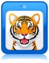 App icon vector - Style image of tiger - Faced dog Royalty Free Stock Photo