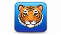 App icon vector - Style image of tiger - Faced dog Royalty Free Stock Photo