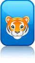 App icon vector - Style image of tiger - Faced dog Royalty Free Stock Photo