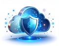 Secure Cloud Computing and Data Protection Royalty Free Stock Photo