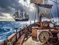 Generate me a nice eye-catching maritime related background Royalty Free Stock Photo