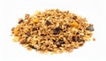 granola isolated with white background, Clean and High quality Royalty Free Stock Photo