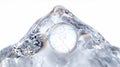 Crystal Clear Abstract Ice and Water Droplet Formation Royalty Free Stock Photo