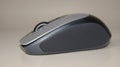 Wireless Computer Mouse, Gray Ergonomic PC Mouse Royalty Free Stock Photo