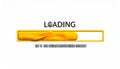 Loading bar animation isolated on white background Royalty Free Stock Photo