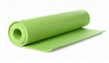 Yoga mat rolled up isolated on white, Ai generative Royalty Free Stock Photo