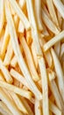 The French fries turned white when viewed from above. Royalty Free Stock Photo