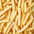 The French fries turned white when viewed from above. Royalty Free Stock Photo
